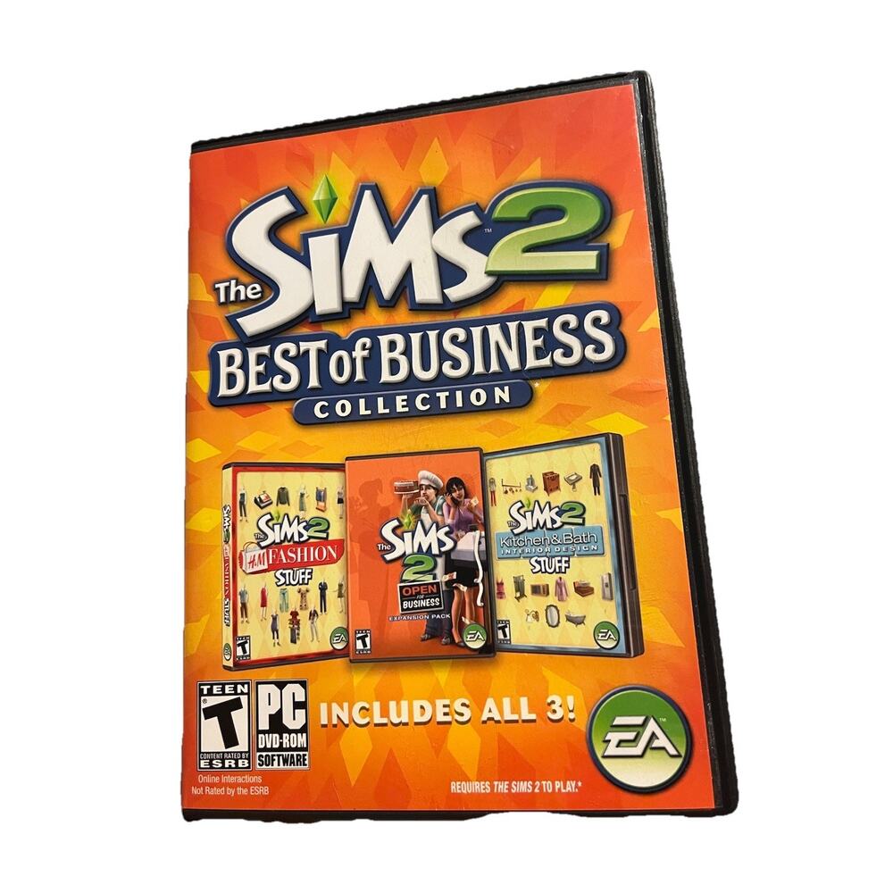 The Sims 2 Best of Business Collection For PC Disc Only + Flyer And Box
